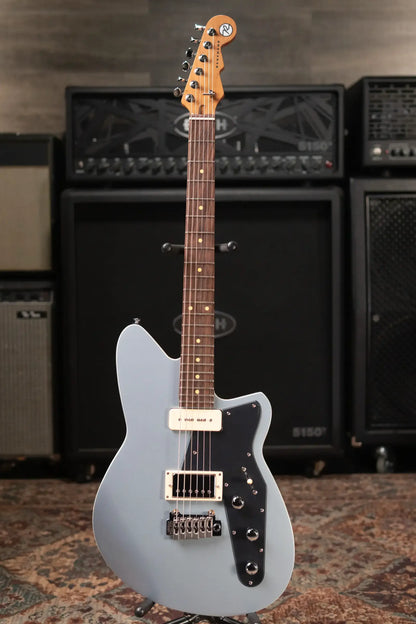 Reverend Double Agent W Electric Guitar - Metallic Silver Freeze