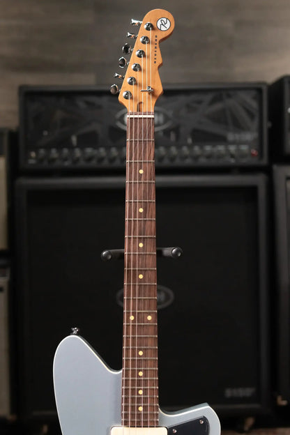 Reverend Double Agent W Electric Guitar - Metallic Silver Freeze