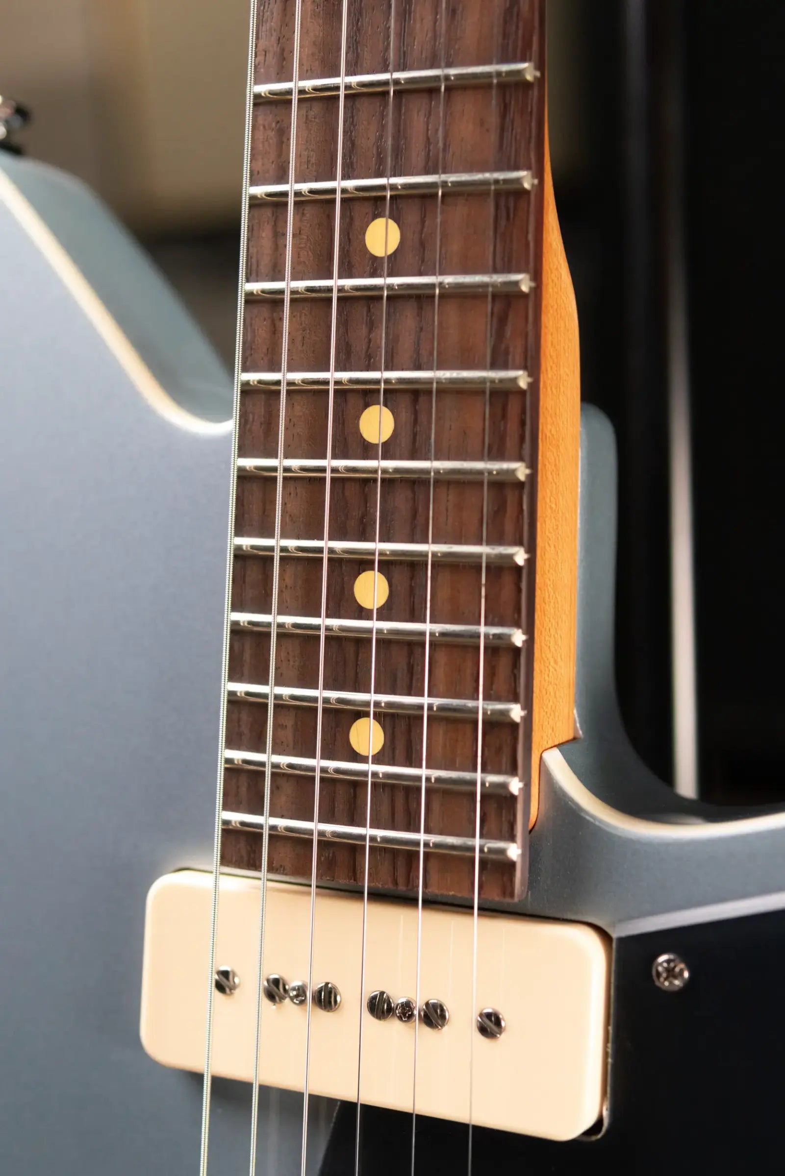 Reverend Double Agent W Electric Guitar - Metallic Silver Freeze