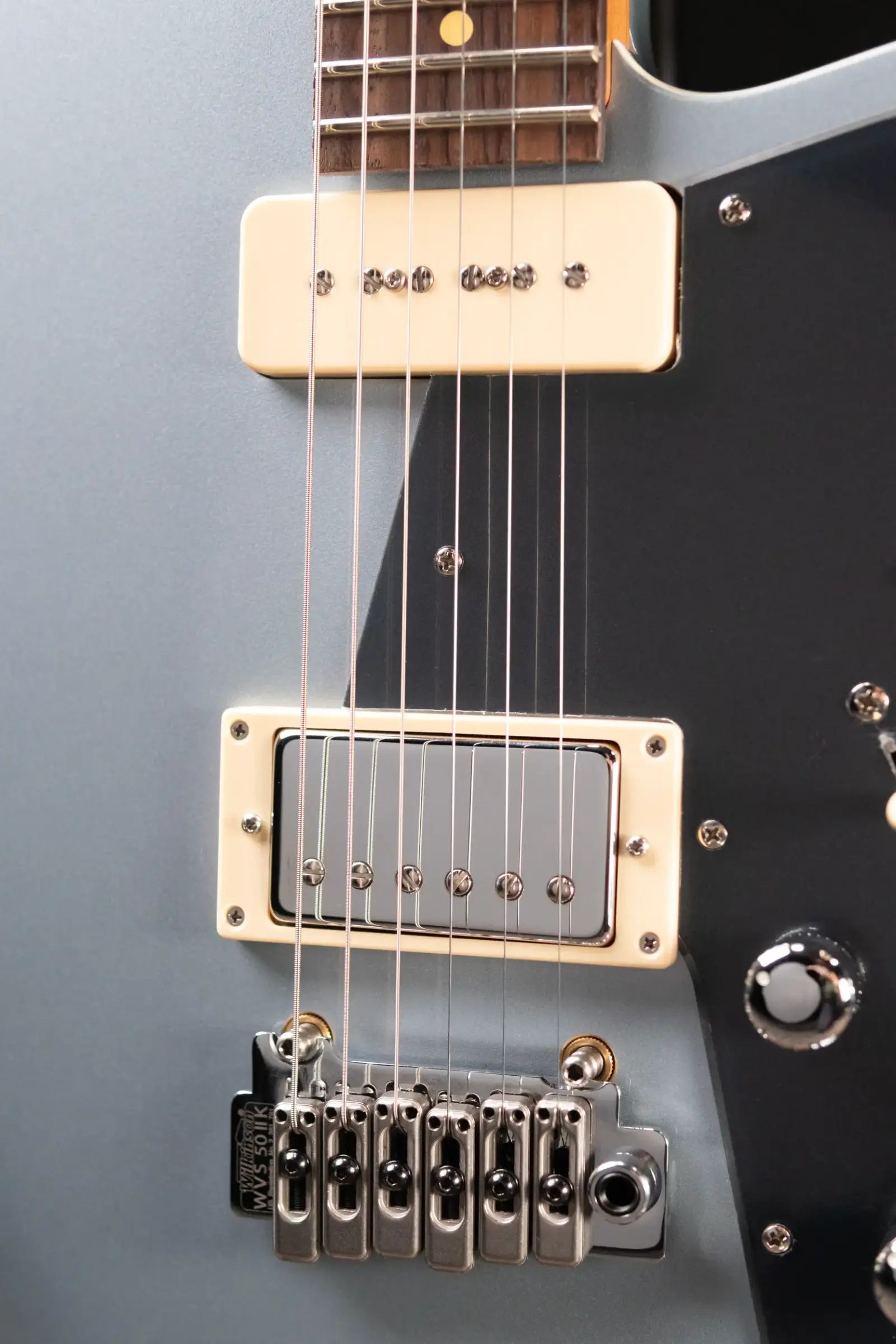 Reverend Double Agent W Electric Guitar - Metallic Silver Freeze