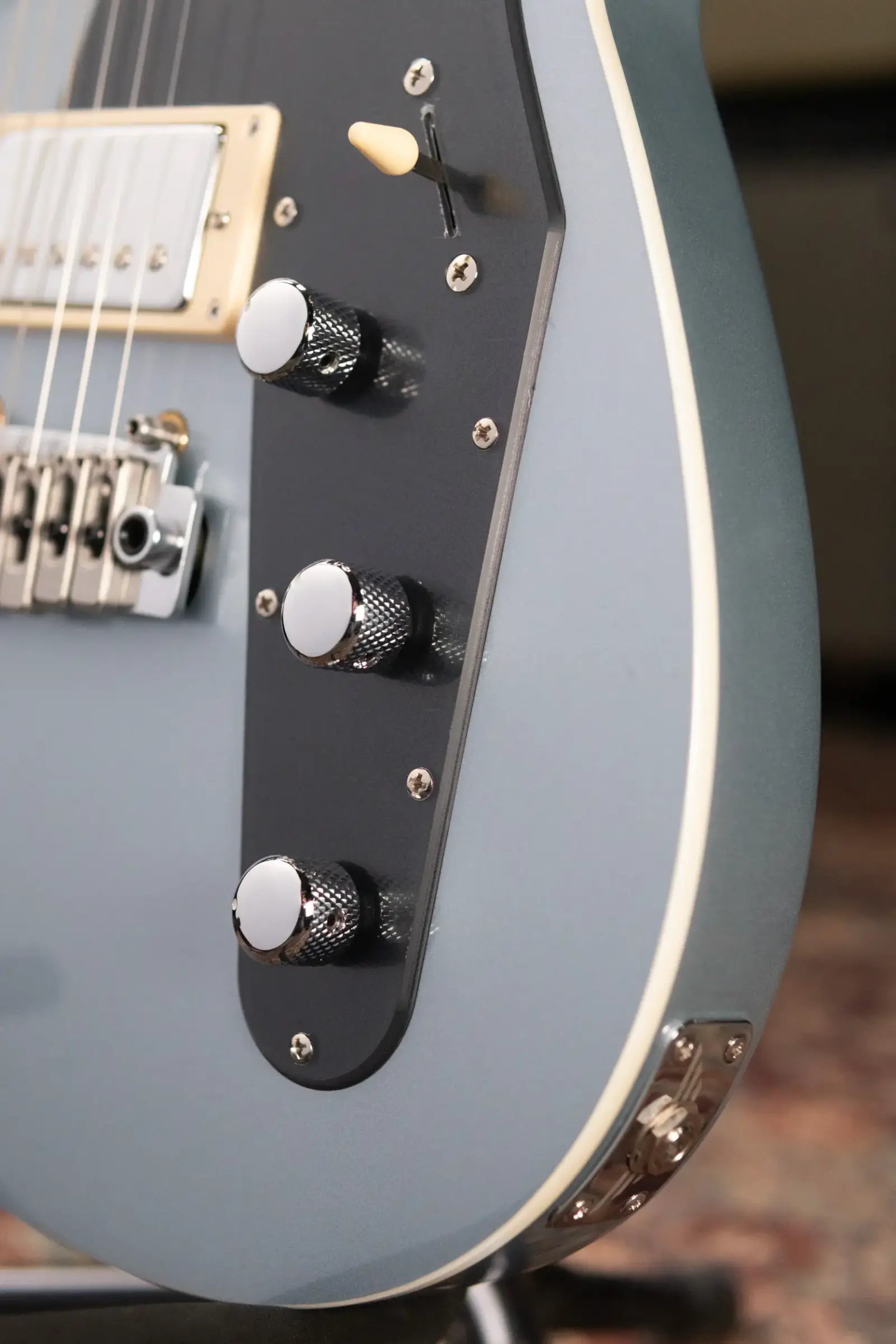 Reverend Double Agent W Electric Guitar - Metallic Silver Freeze
