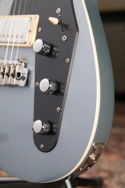 Reverend Double Agent W Electric Guitar - Metallic Silver Freeze