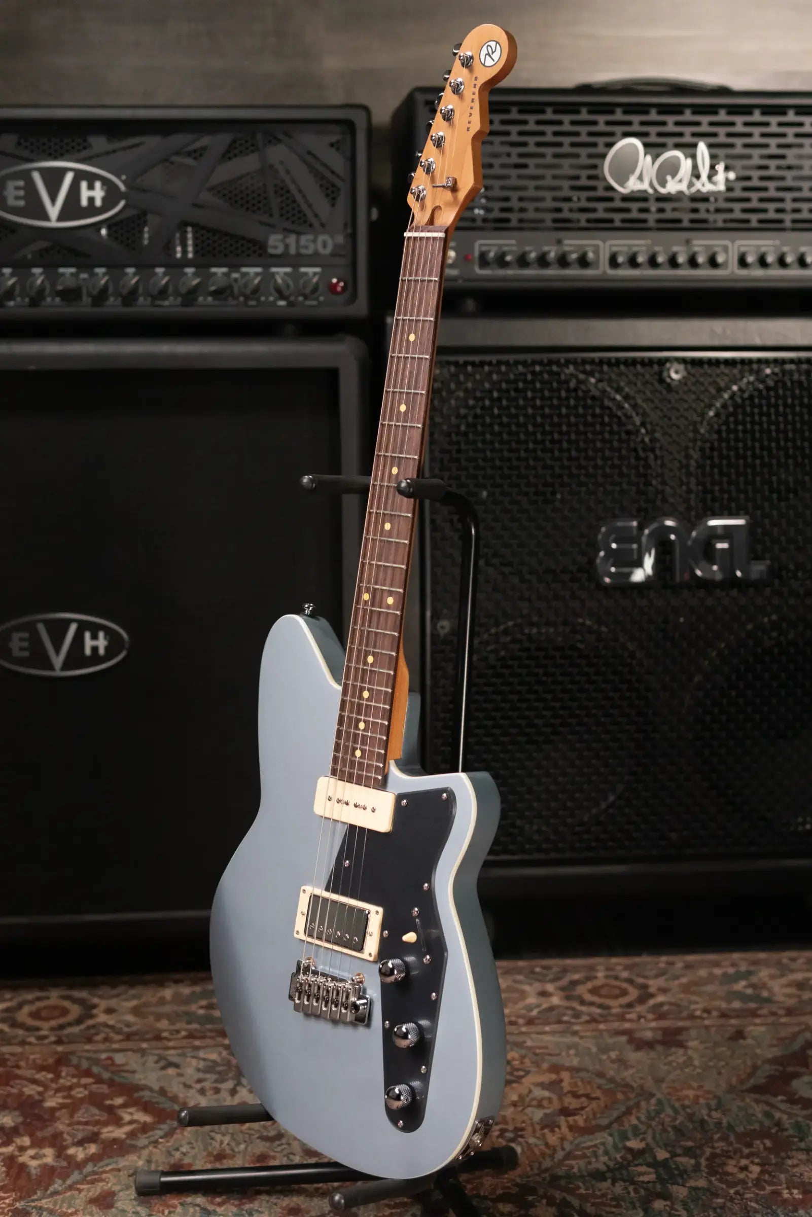 Reverend Double Agent W Electric Guitar - Metallic Silver Freeze