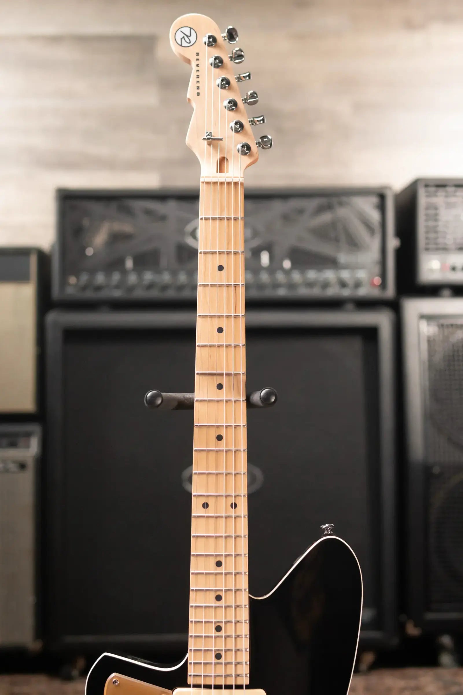 Reverend Jetstream 390 Left-Handed Electric Guitar - Midnight Black
