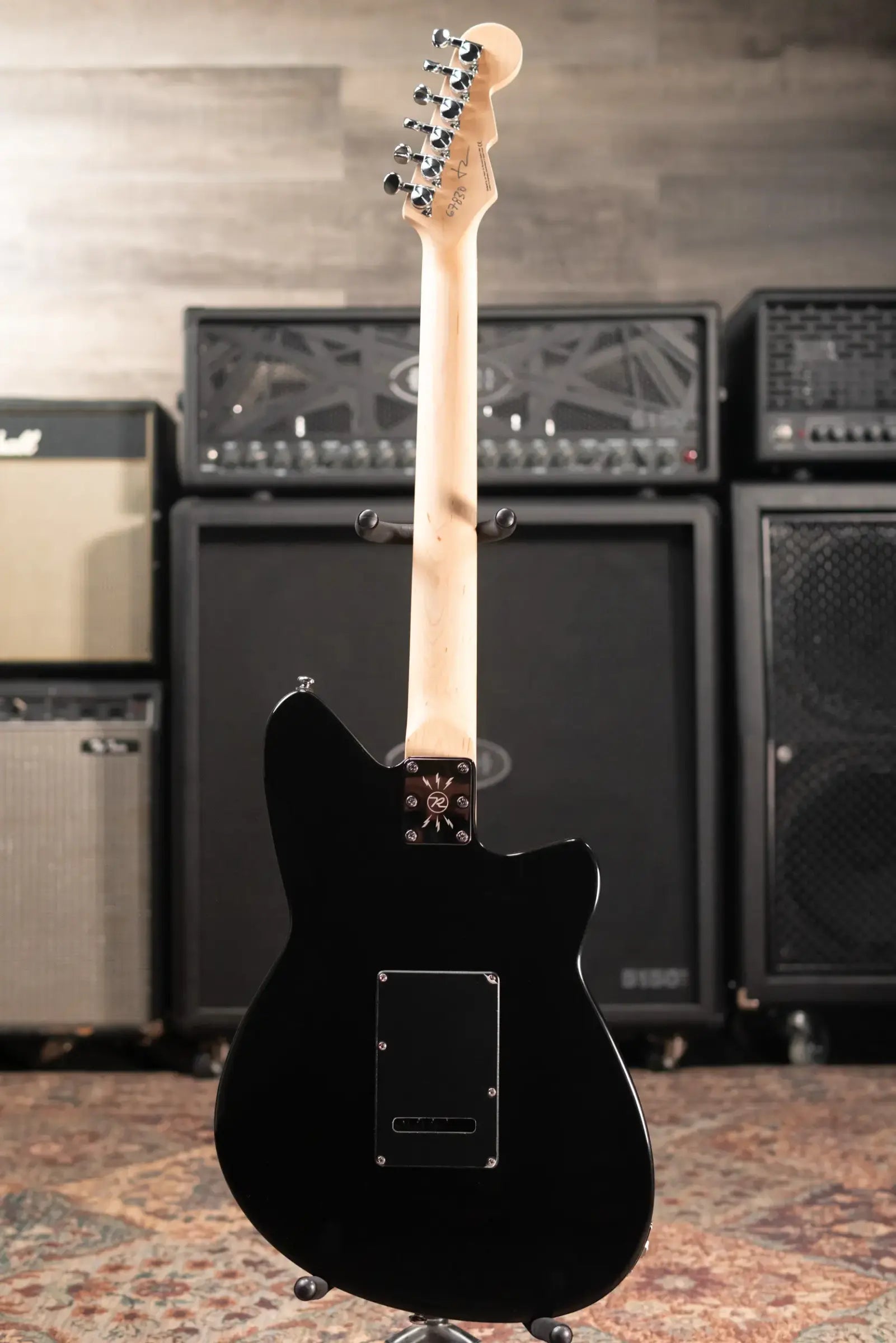 Reverend Jetstream 390 Left-Handed Electric Guitar - Midnight Black