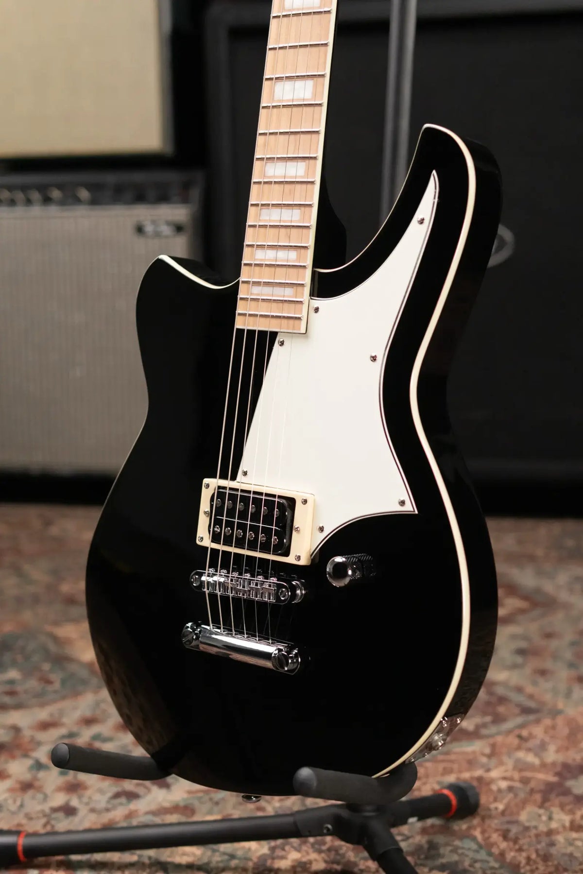 Reverend Matt West Signature Wiz-1 Electric Guitar - Midnight Black