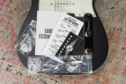 Reverend Pete Anderson Eastsider Baritone Electric Guitar - Satin Black - Floor Model