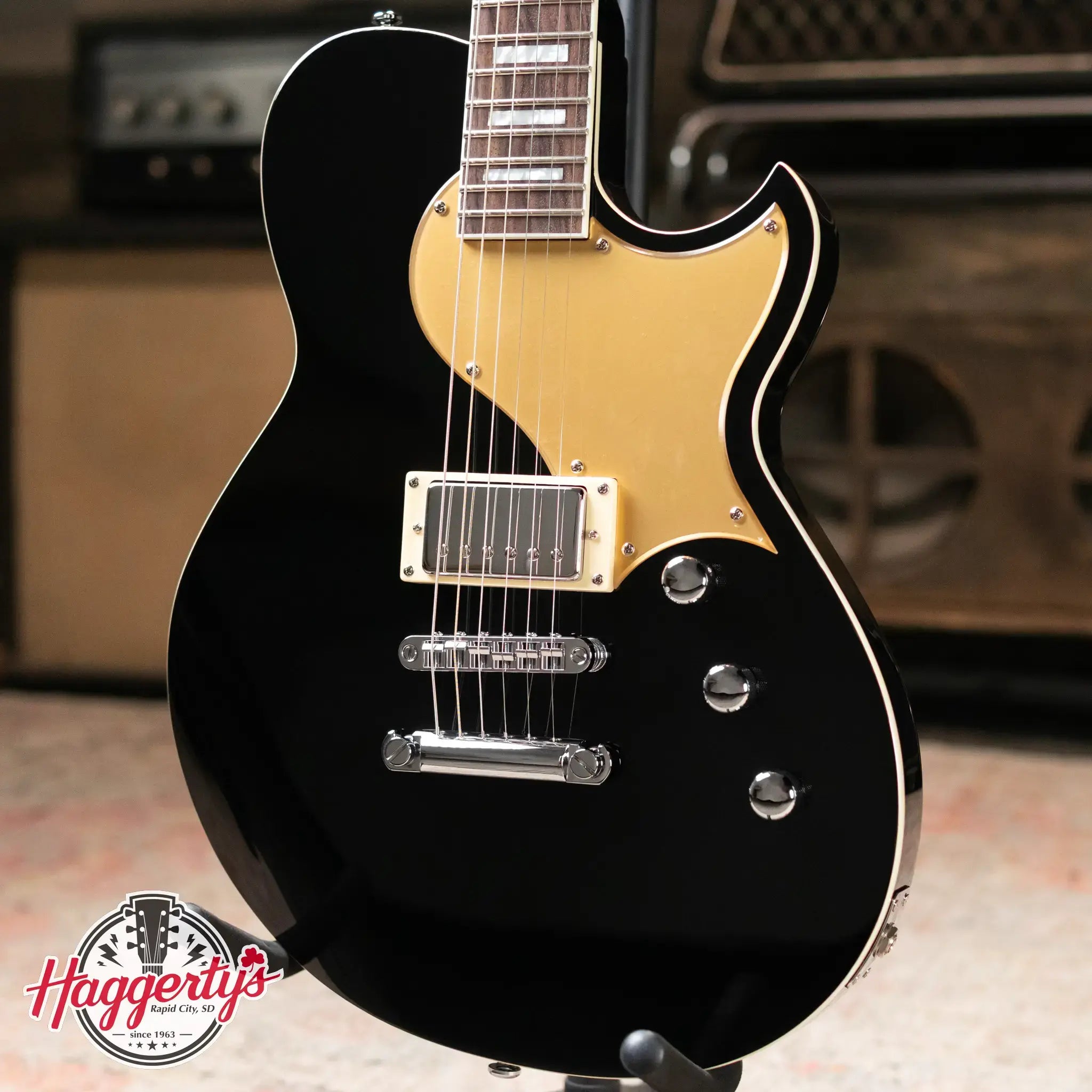 Reverend Roundhouse Jr Electric Guitar - Midnight Black