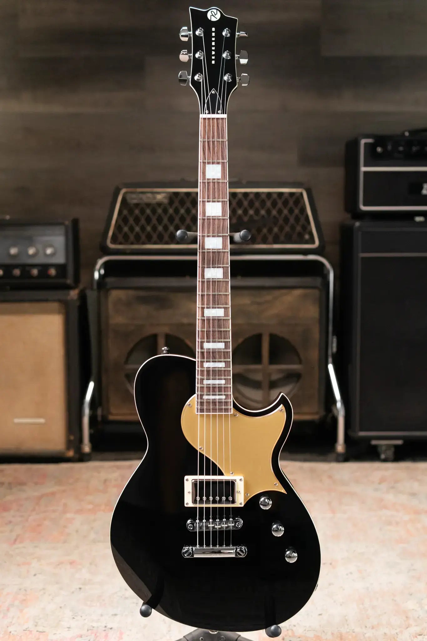 Reverend Roundhouse Jr Electric Guitar - Midnight Black