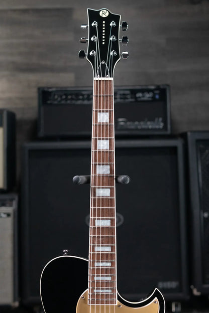 Reverend Roundhouse Jr Electric Guitar - Midnight Black