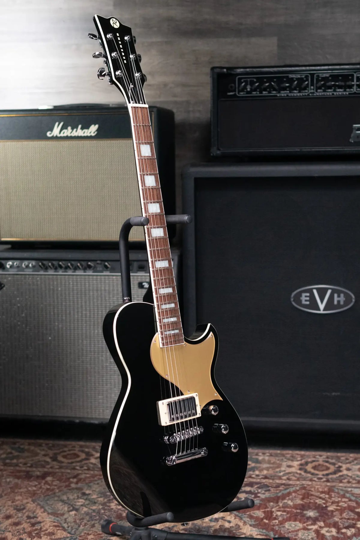 Reverend Roundhouse Jr Electric Guitar - Midnight Black