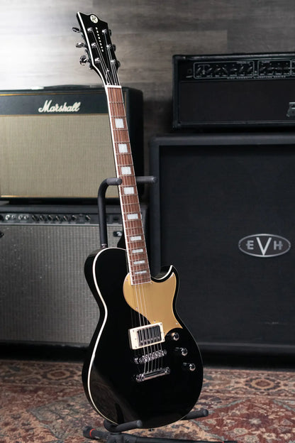 Reverend Roundhouse Jr Electric Guitar - Midnight Black