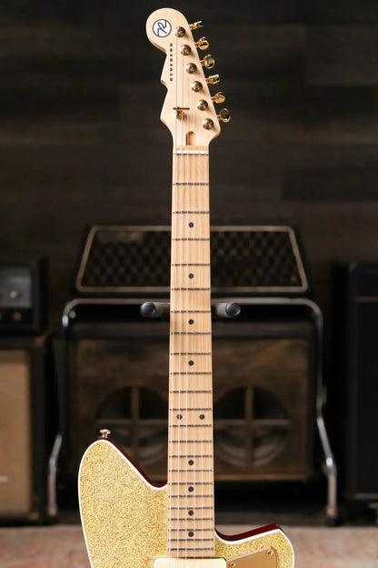 Reverend Ryan Malicsi Signature Electric Guitar - White Gold Sparkle
