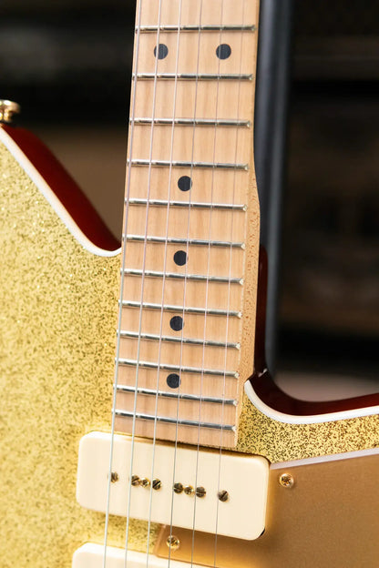 Reverend Ryan Malicsi Signature Electric Guitar - White Gold Sparkle