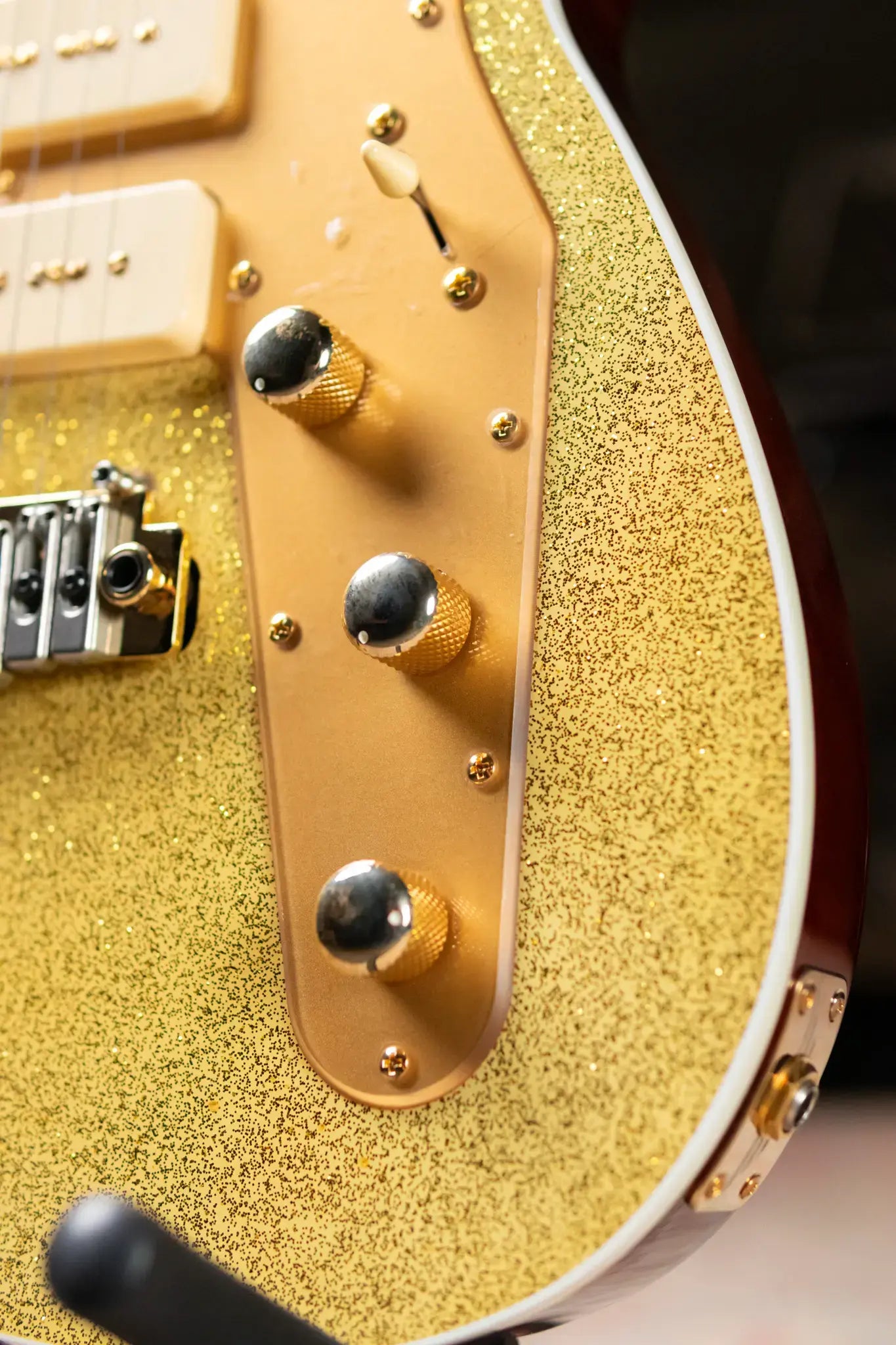 Reverend Ryan Malicsi Signature Electric Guitar - White Gold Sparkle