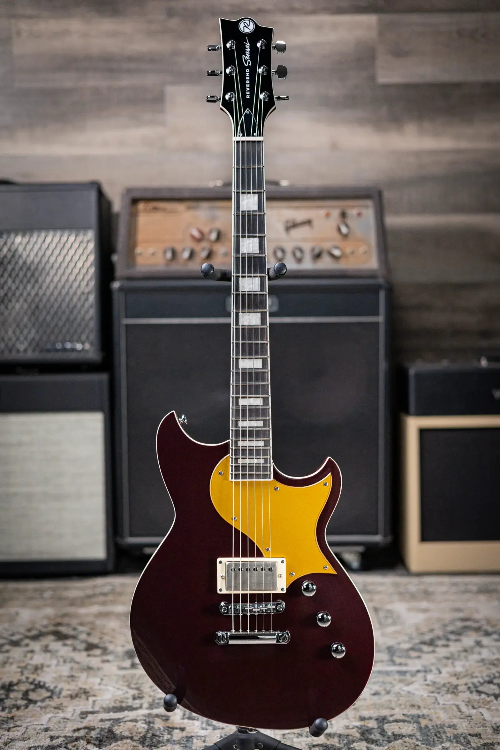 Reverend Sensei JR H Electric Guitar - Metallic Bordeaux