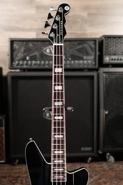 Reverend Sentinel Short Scale Electric Bass - Midnight Black - RW