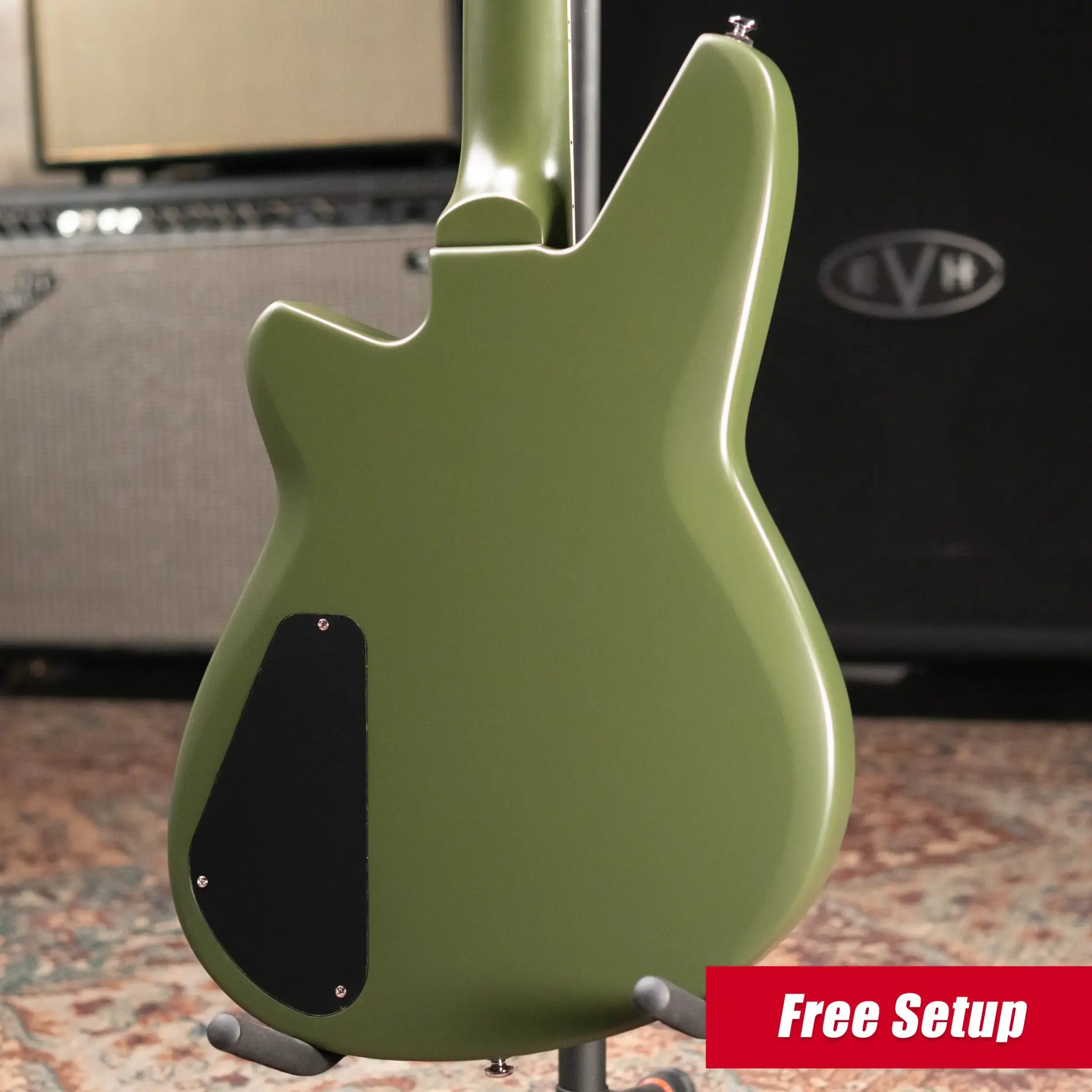 Reverend Shade Balderose Signature Electric Guitar - Army Green