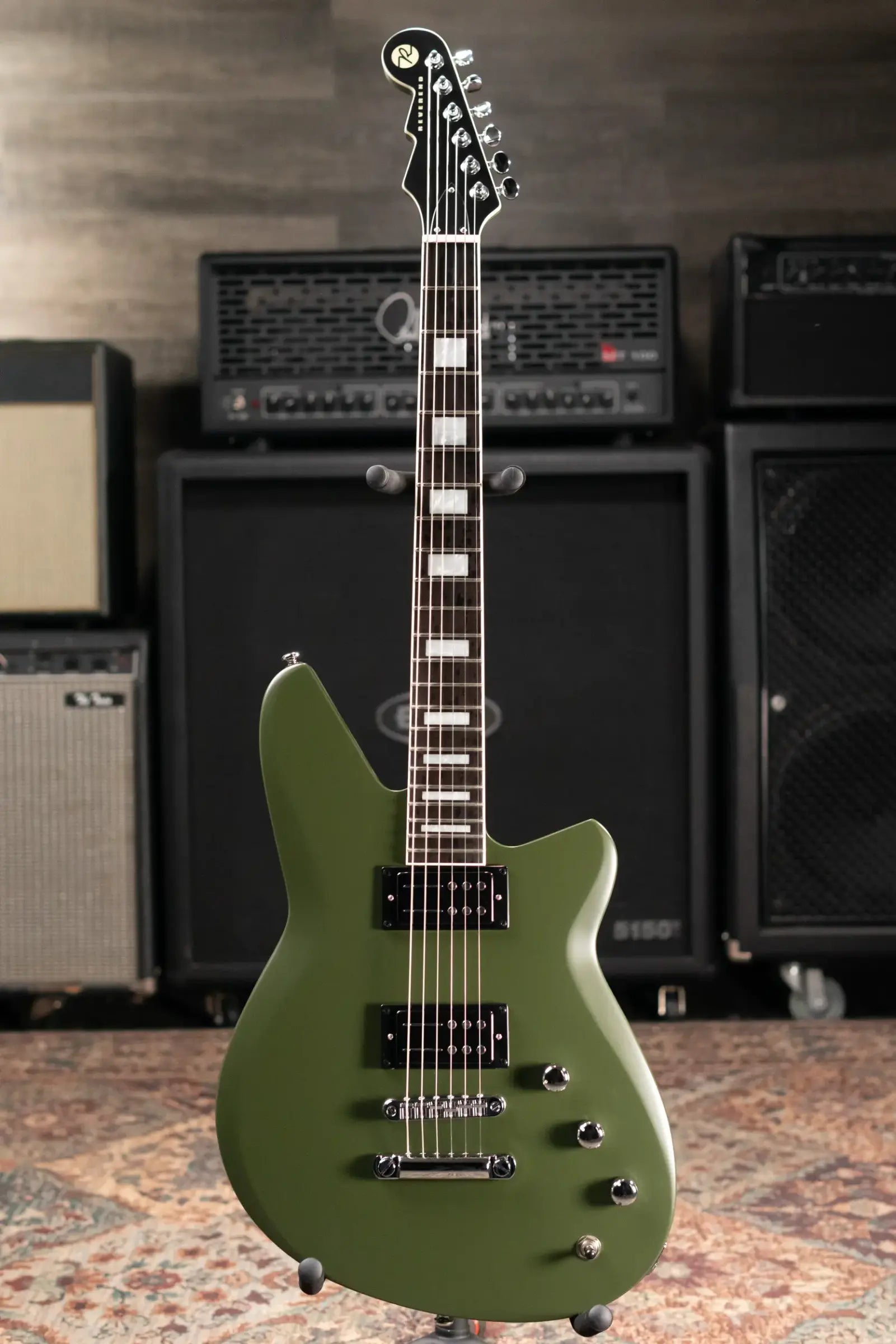 Reverend Shade Balderose Signature Electric Guitar - Army Green