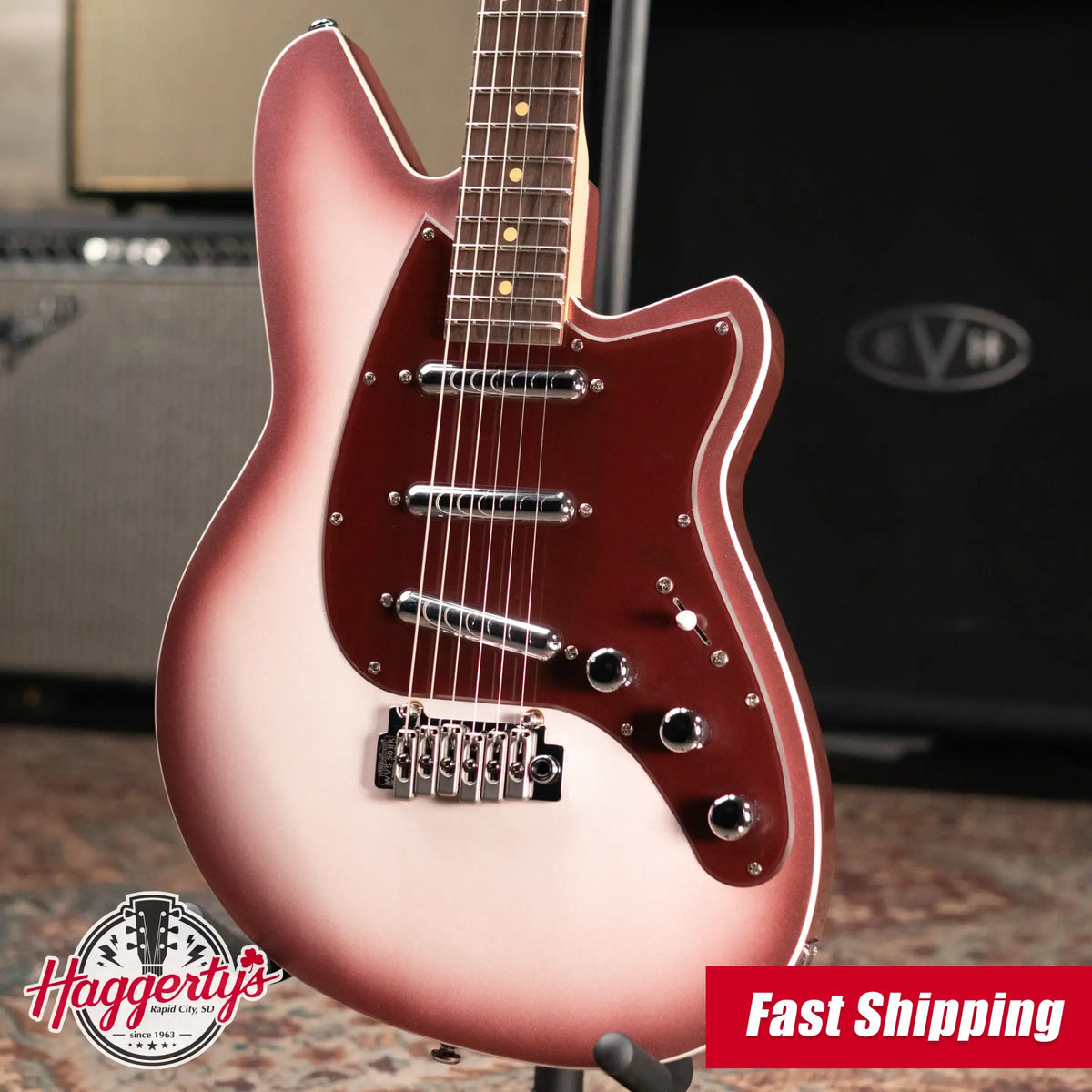 Reverend Spy Electric Guitar - Mulberry Pearl