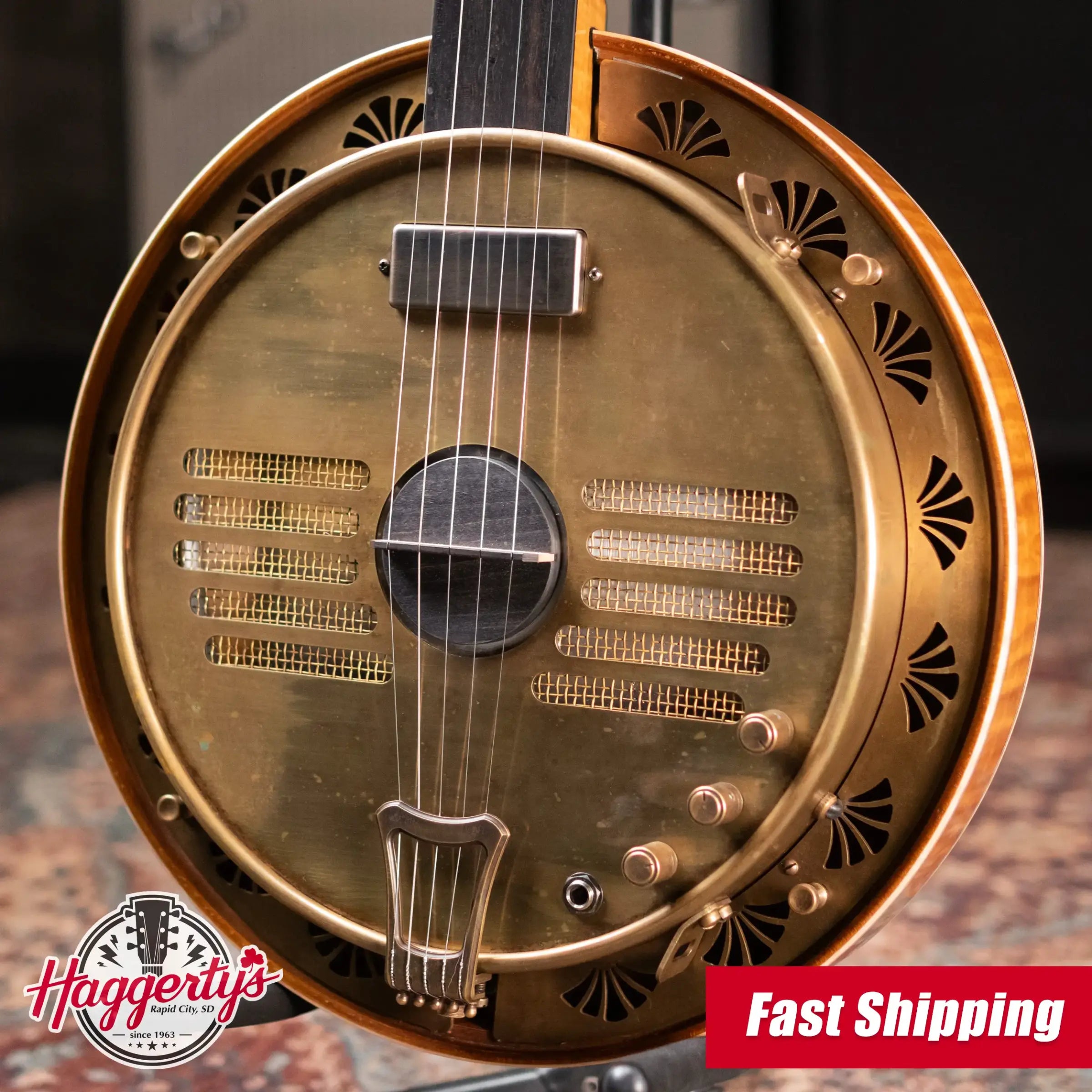 Rickard Resophonic Banjo with Hardshell Case - Used