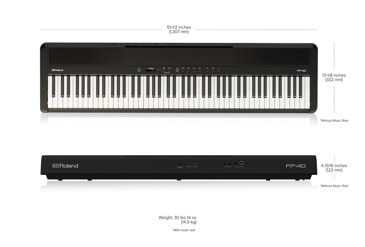 Roland FP-40 Digital Piano - Black