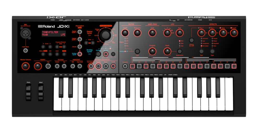 Roland JD-Xi Analog/Digital Crossover Synthesizer with Vocoder