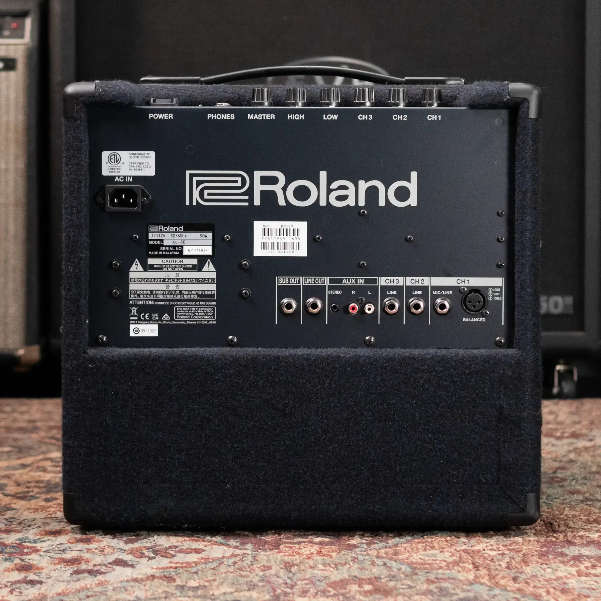 Keyboard KC-80 Roland Mixing Amplifier 3-Channel 3-Ch - Amplifier
