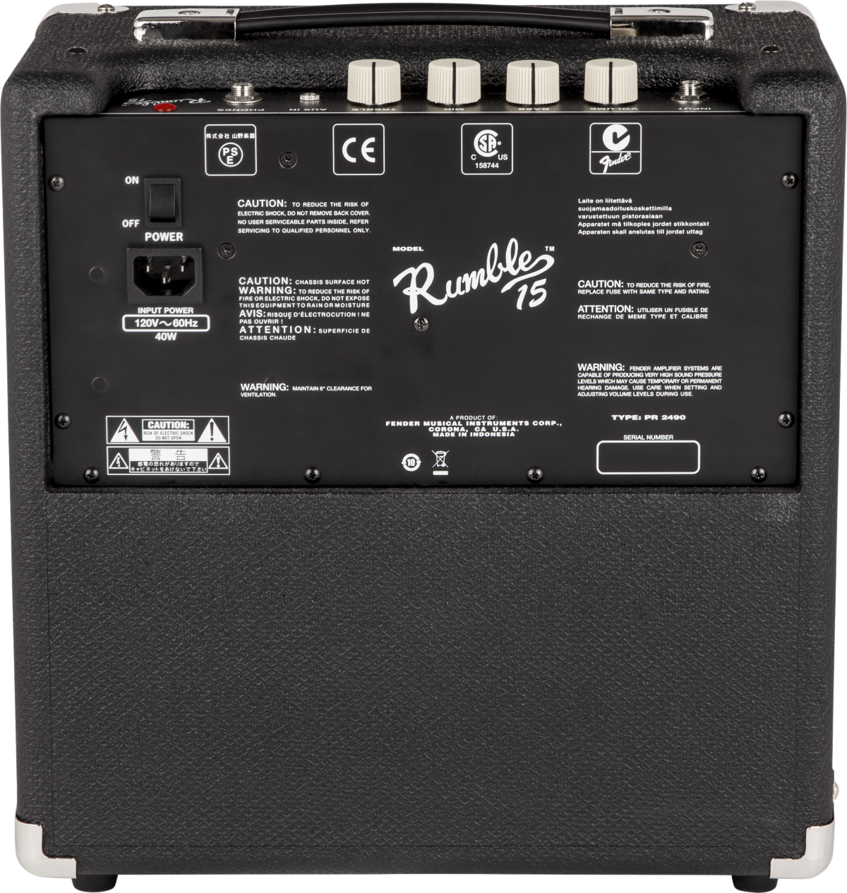 Fender Rumble 15 1x8" 15-watt Bass Combo Amp