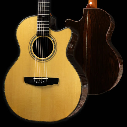Ryan Guitars Mission Grand Concert Acoustic Guitar - Brazilian Rosewood/Adirondack with Hardshell Case - Used