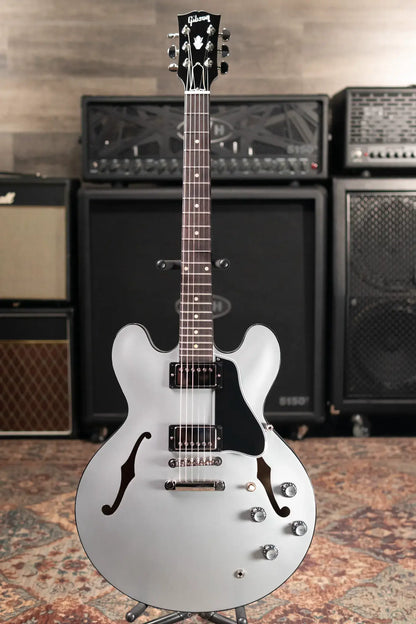 Gibson Custom Shop 1961 ES-335 Semi-Hollow Electric Guitar - Silver with Hardshell Case