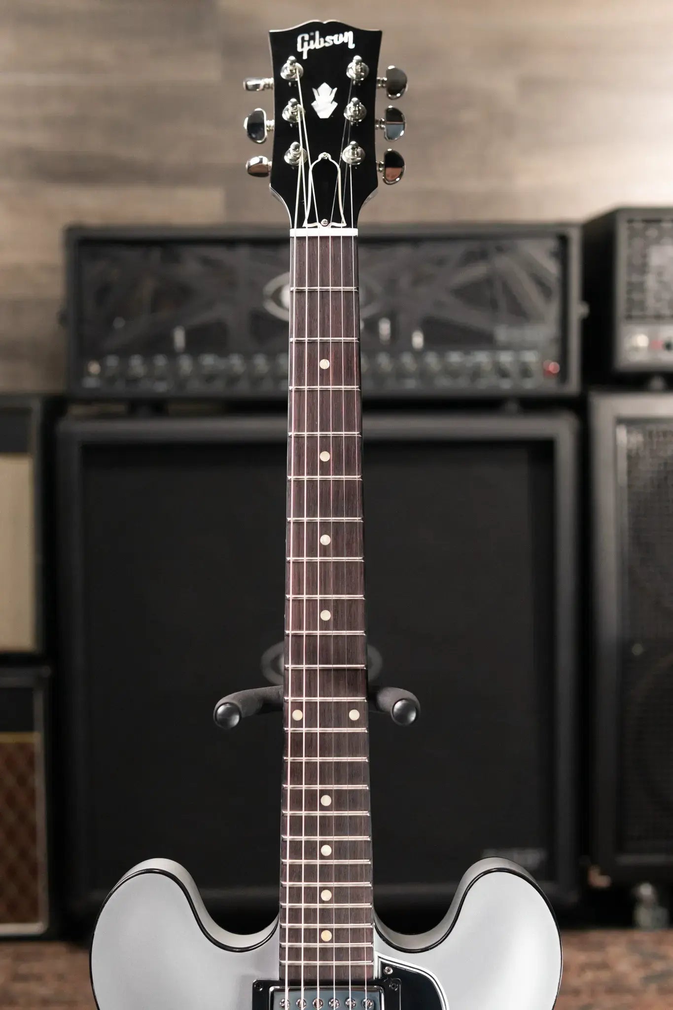 Gibson Custom Shop 1961 ES-335 Semi-Hollow Electric Guitar - Silver with Hardshell Case