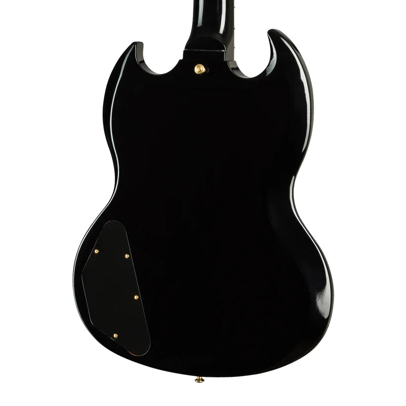 Gibson Custom Shop SG Custom 2-Pickup with Ebony Fingerboard Gloss Electric Guitar - Ebony with Hardshell Case