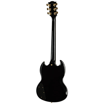 Gibson Custom Shop SG Custom 2-Pickup with Ebony Fingerboard Gloss Electric Guitar - Ebony with Hardshell Case