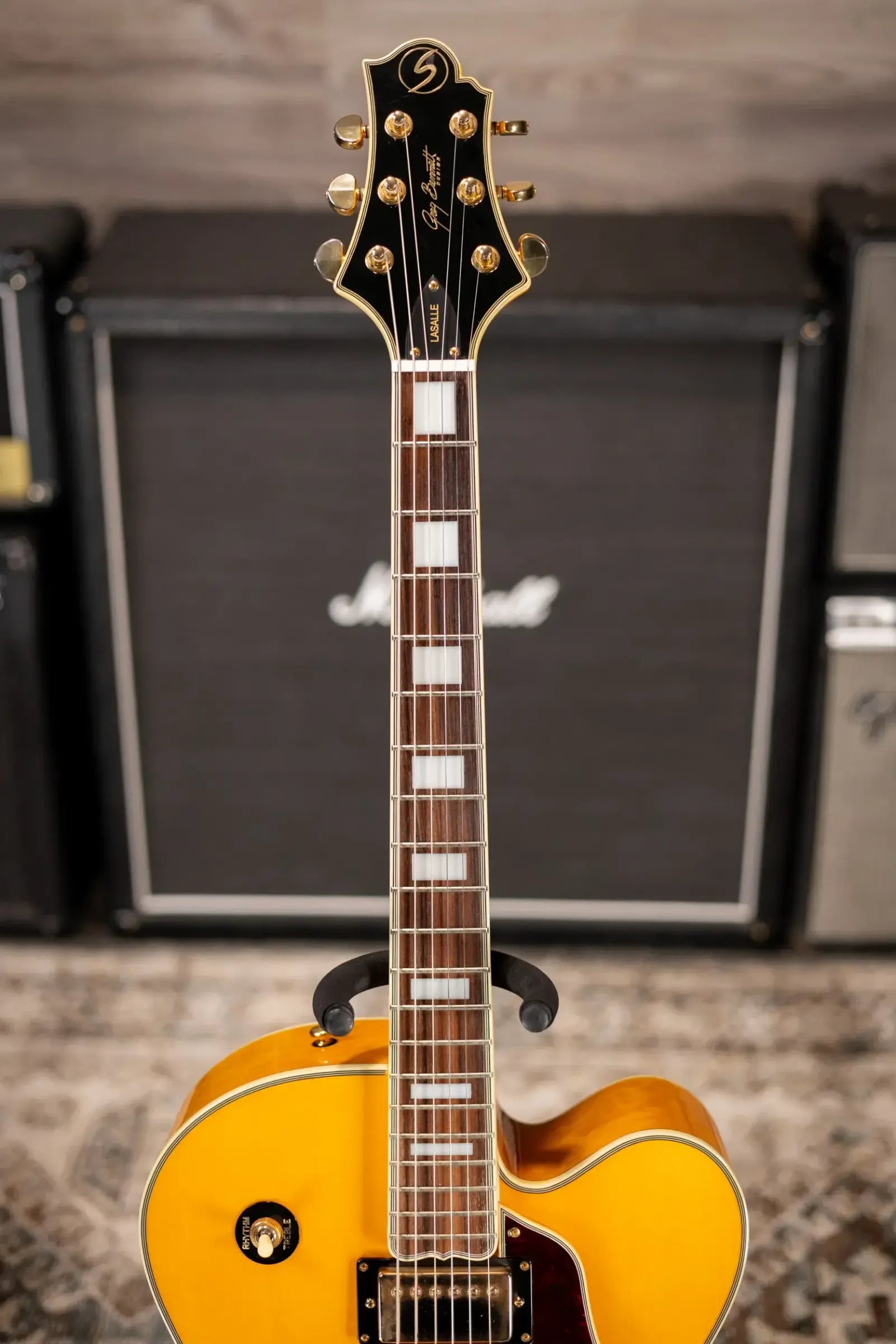 Samick Greg Bennett Design Lasalle JZ-2 Hollowbody Electric Guitar - Blonde with Hardshell Case - Used