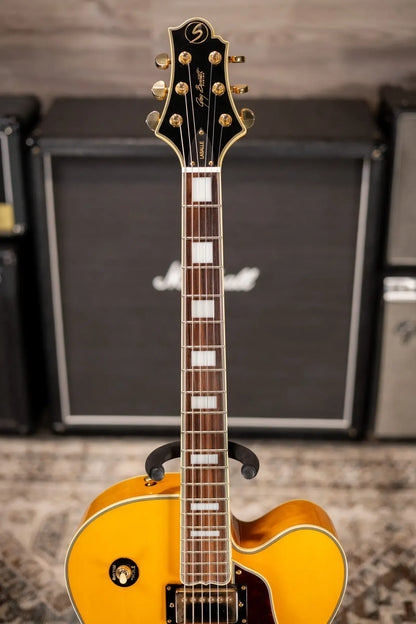 Samick Greg Bennett Design Lasalle JZ-2 Hollowbody Electric Guitar - Blonde with Hardshell Case - Used