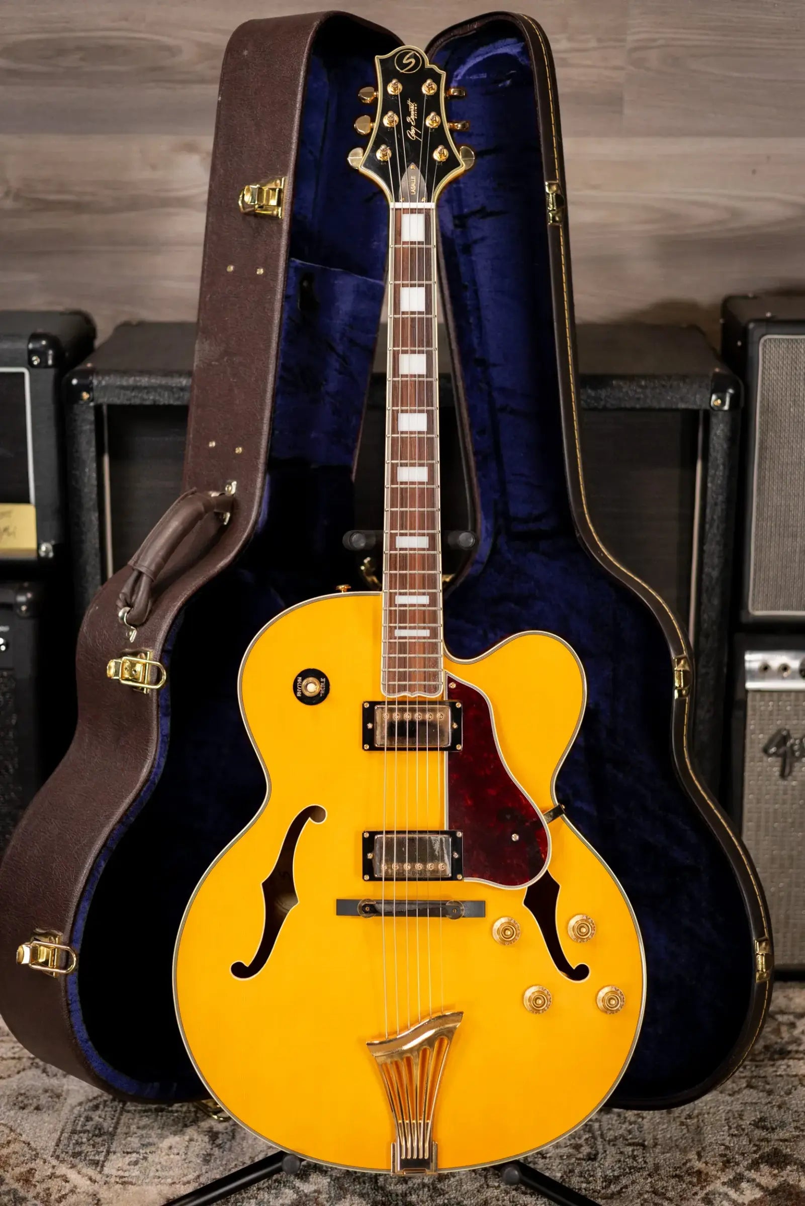 Samick Greg Bennett Design Lasalle JZ-2 Hollowbody Electric Guitar - Blonde with Hardshell Case - Used