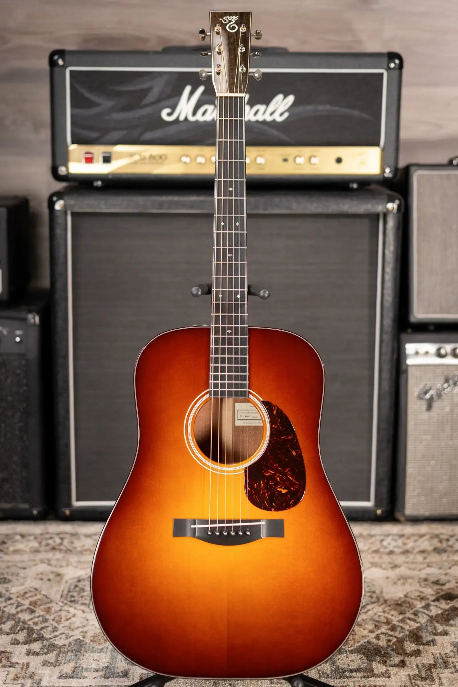 Santa Cruz D-Law Acoustic Guitar - Italian Spruce/Mahogany with Hardshell Case