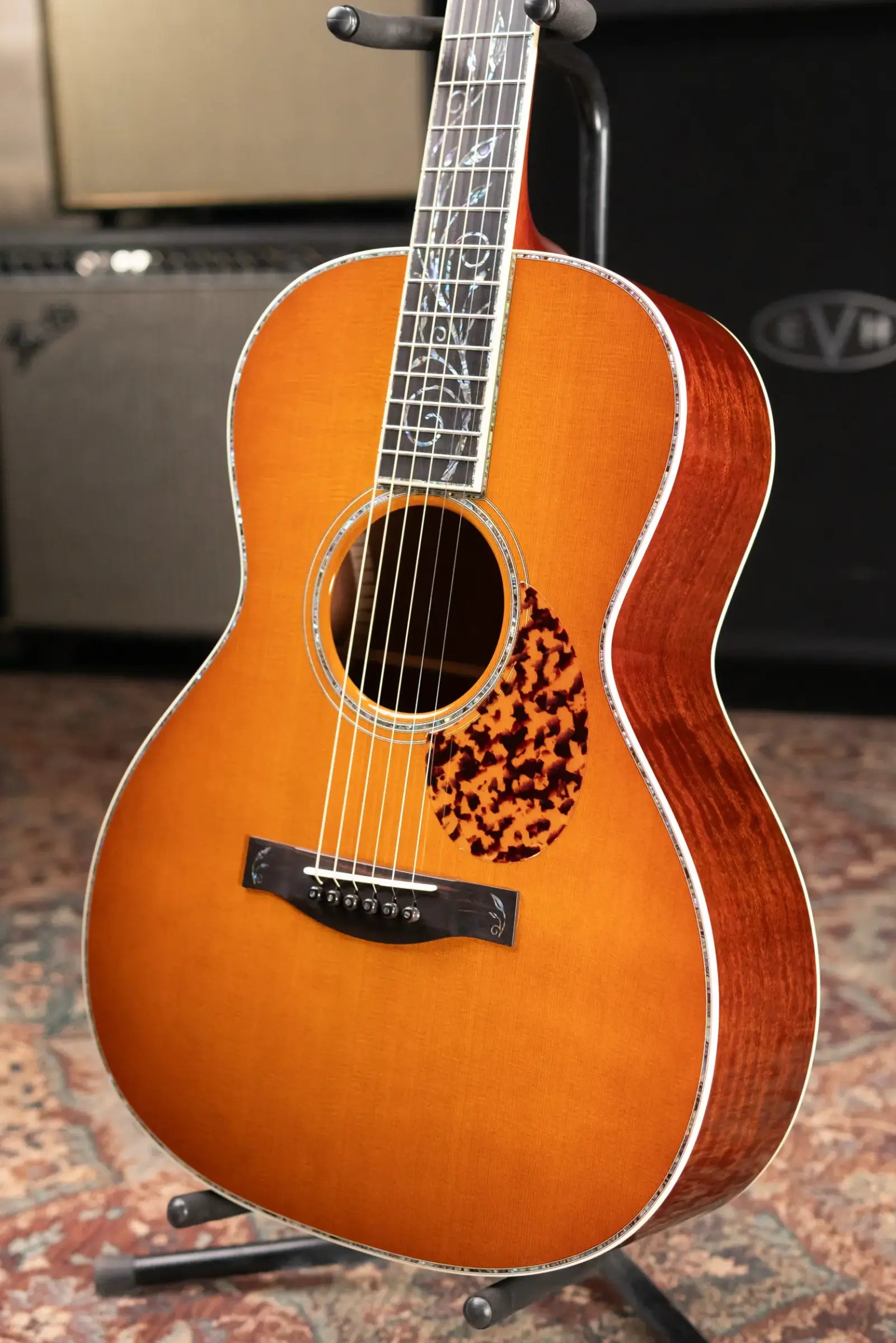 Santa Cruz H13 42 Style Acoustic Guitar - Orcas Island Cedar/Waterfall Bubinga with Hardshell Case