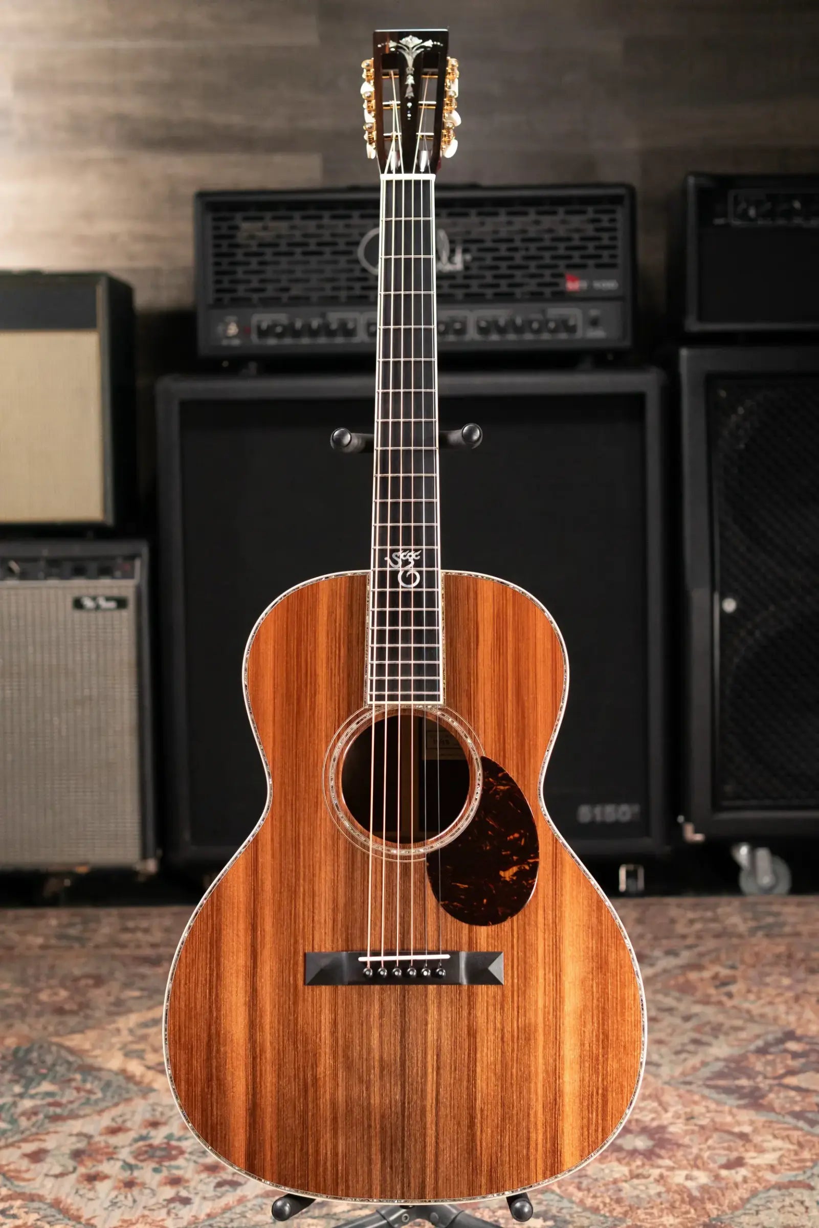 Santa Cruz H13 42 Style Acoustic Guitar - Sinker Redwood/Walnut with Hardshell Case