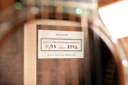 Santa Cruz H13 42 Style Acoustic Guitar - Sinker Redwood/Walnut with Hardshell Case