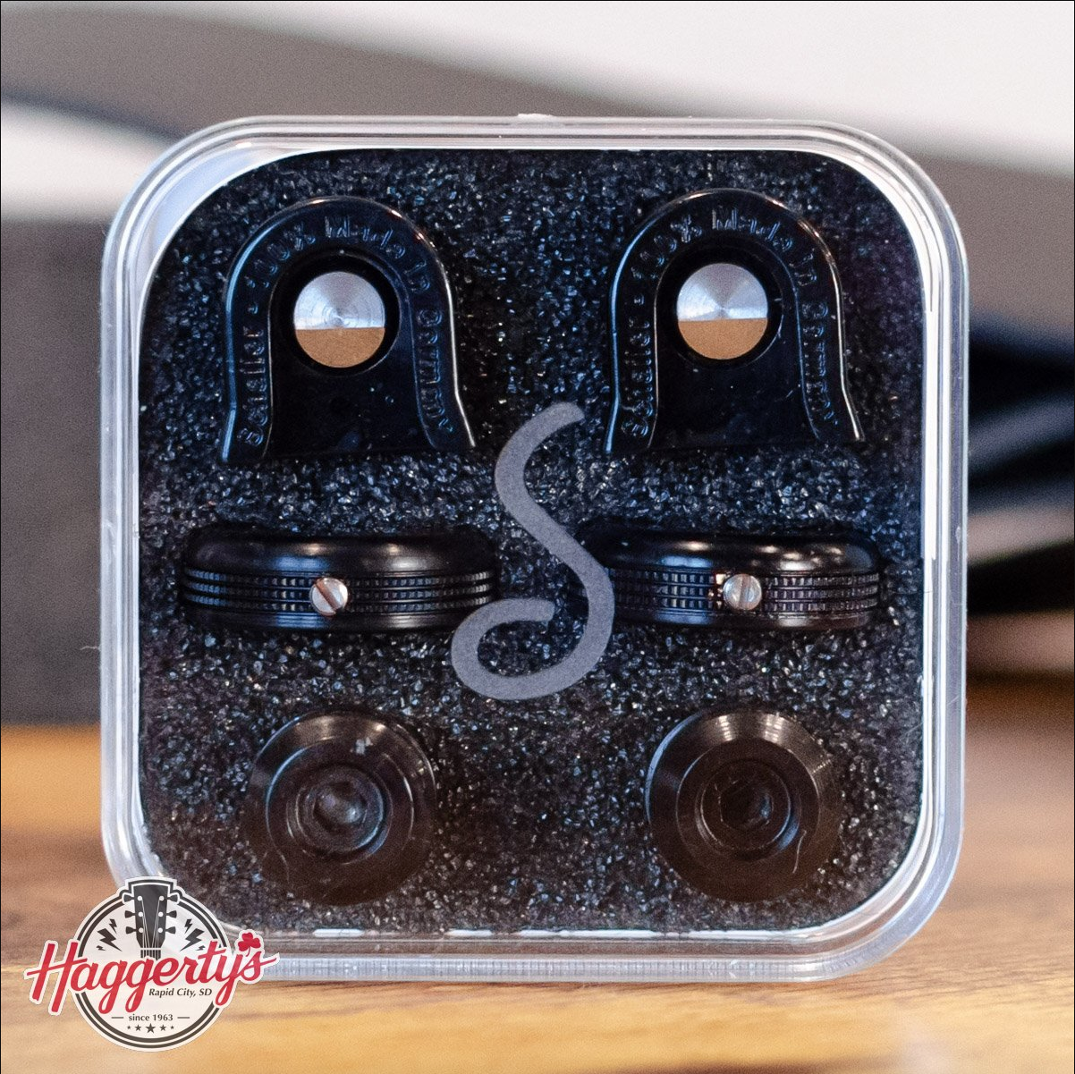 Schaller S-Locks S Security Strap Locks and Buttons - Small Black
