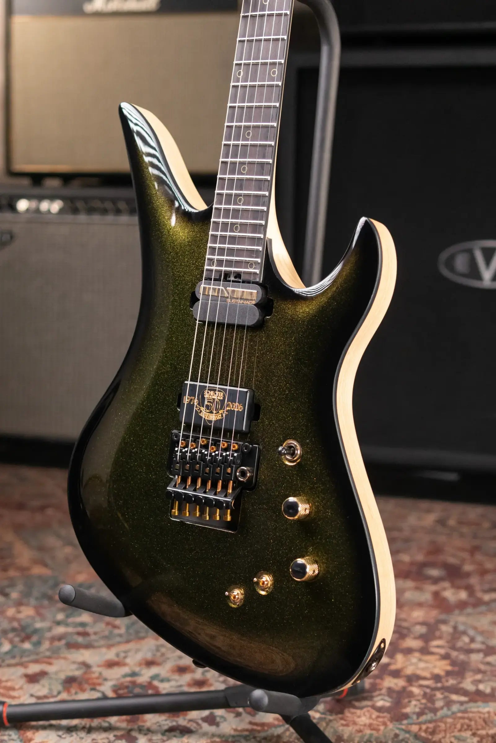 Schecter Avenger FR-S 50th Anniversary Electric Guitar - 50th Gold Burst