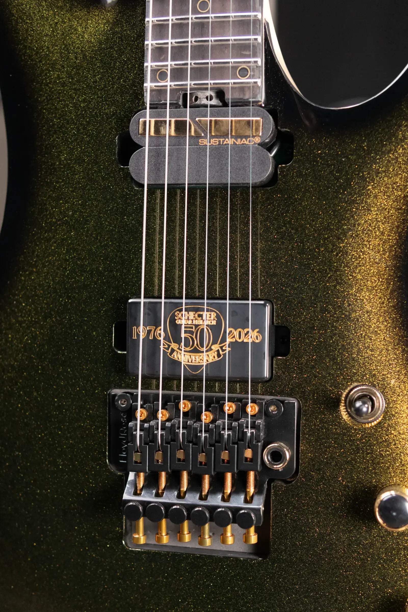 Schecter Avenger FR-S 50th Anniversary Electric Guitar - 50th Gold Burst