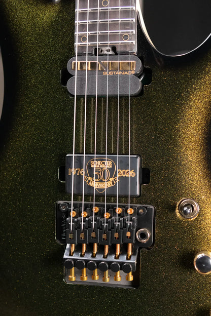 Schecter Avenger FR-S 50th Anniversary Electric Guitar - 50th Gold Burst