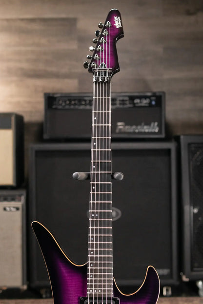 Schecter Blackjack SLS Avenger FR-S Electric Guitar - Transparent Purple Burst with Hardshell Case - Used