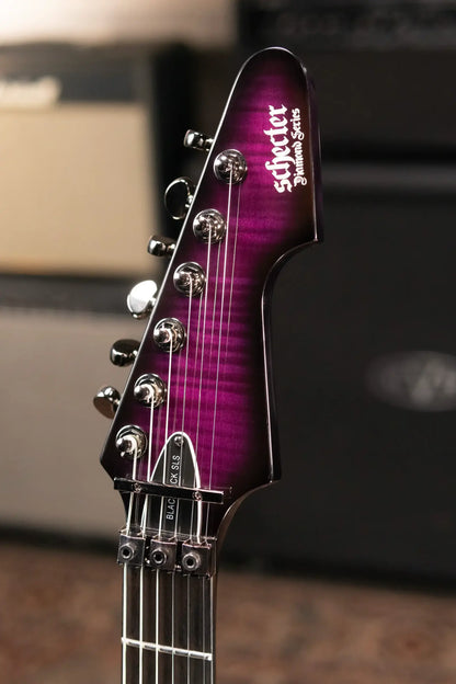 Schecter Blackjack SLS Avenger FR-S Electric Guitar - Transparent Purple Burst with Hardshell Case - Used