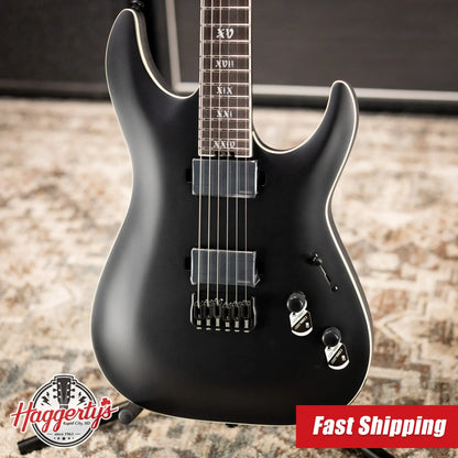 Schecter C-1 SLS Elite Evil Twin Electric Guitar - Satin Black
