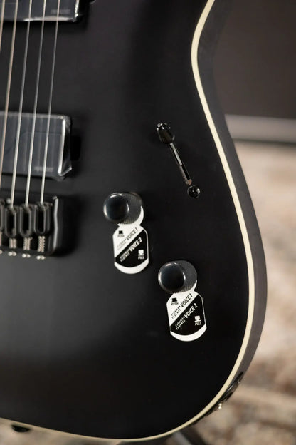 Schecter C-1 SLS Elite Evil Twin Electric Guitar - Satin Black