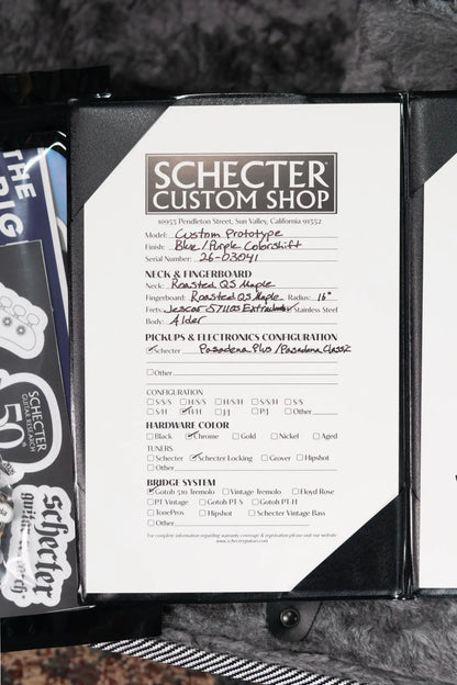 Schecter Custom Shop Pryzm HH Electric Guitar with Hardshell Case